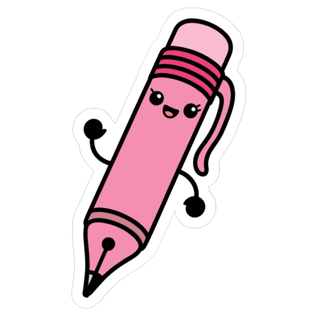 cute Pin pen sticker running