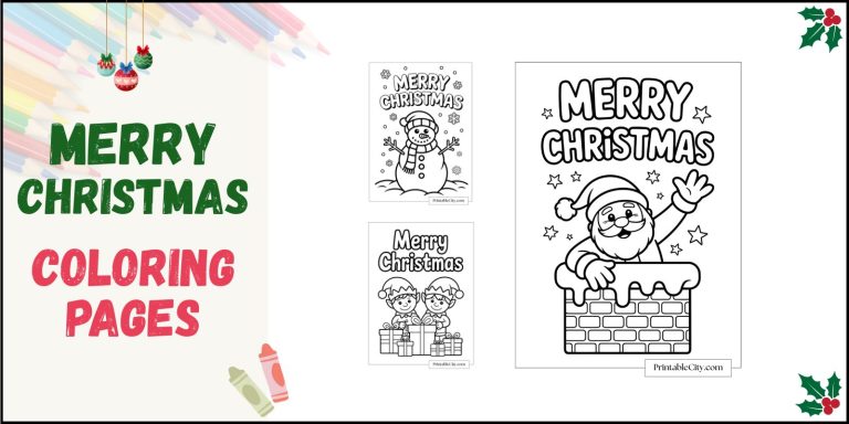 Merry Christmas Coloring Pages